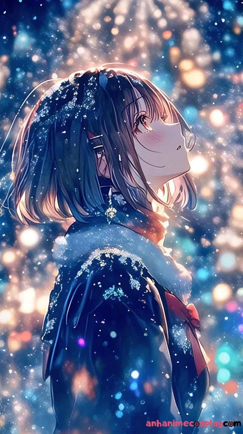 tuyết rơi anime đáng iu